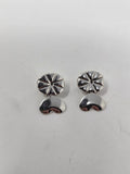 Vintage Solid .925 Sterling Silver High-Polish Heart Drop Post Earrings