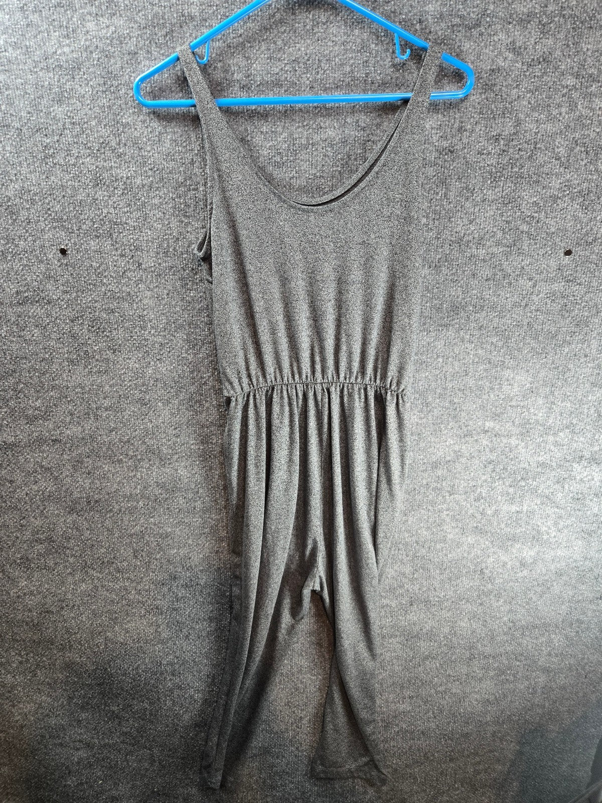 Mango Gray Sleeveless Jumpsuit XS