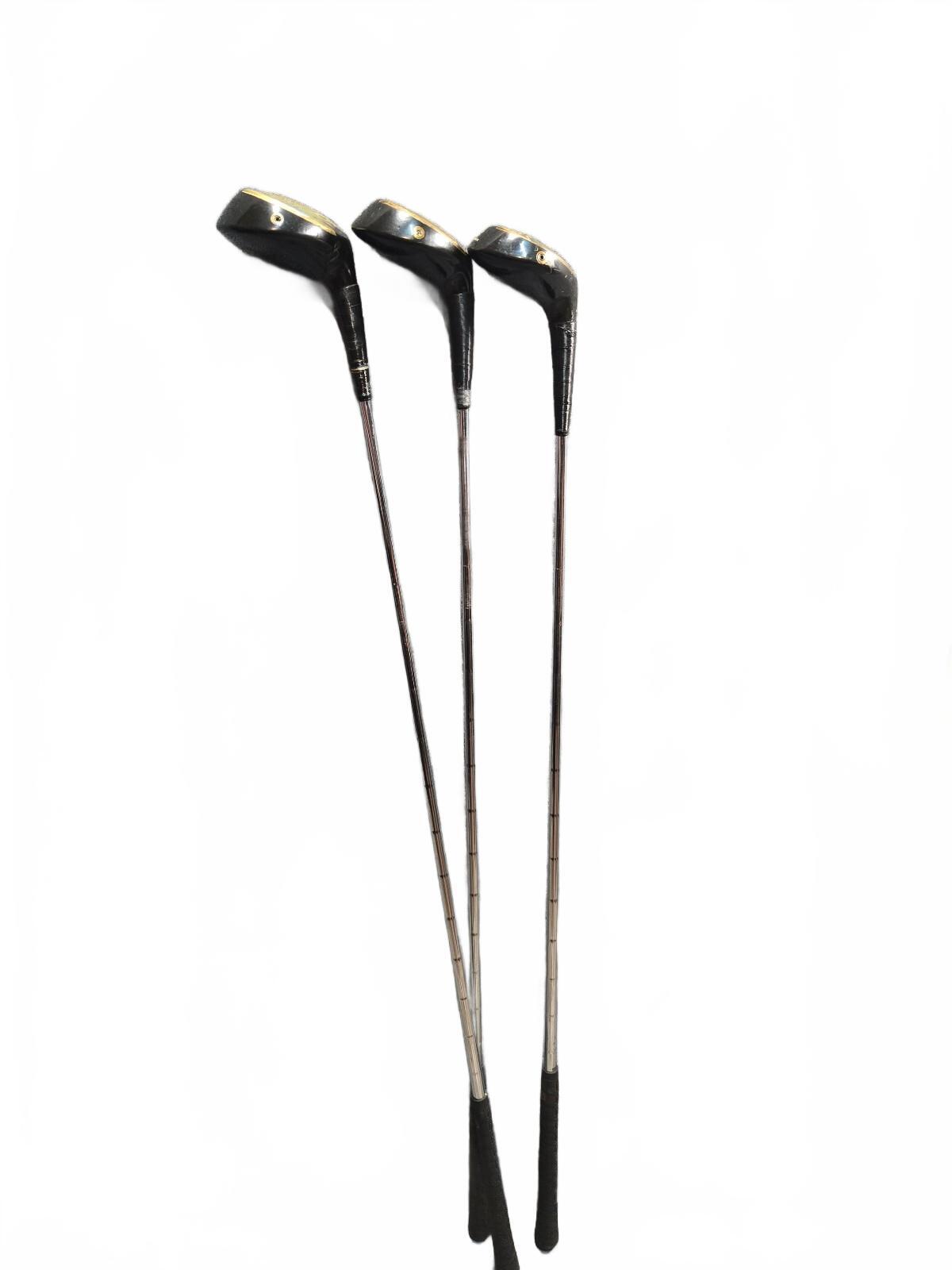 Vintage Persimmon Genuine U.S.A. Golf Clubs Set of 3