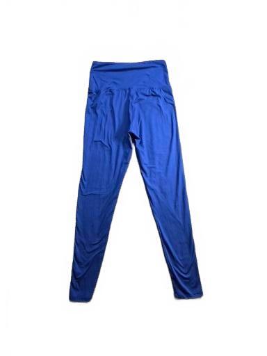 High Waist Blue Leggings for Women