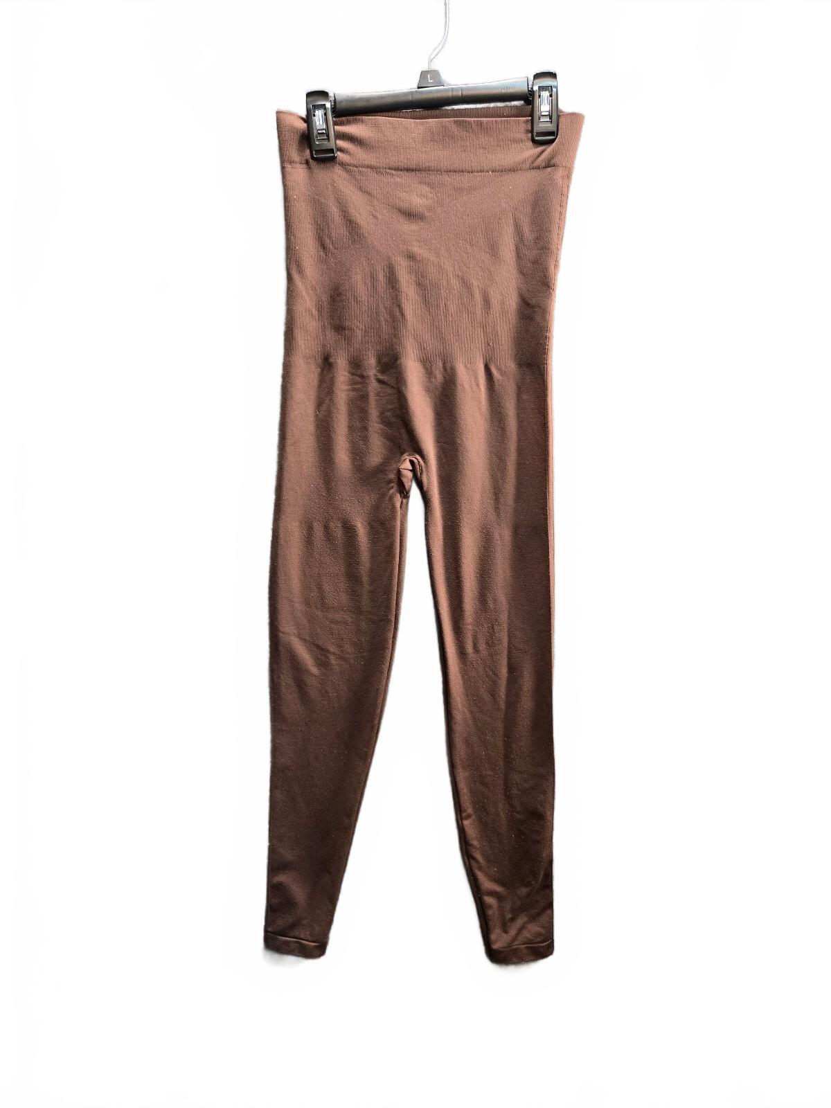 Brown High Waist maternity Leggings - Size Large