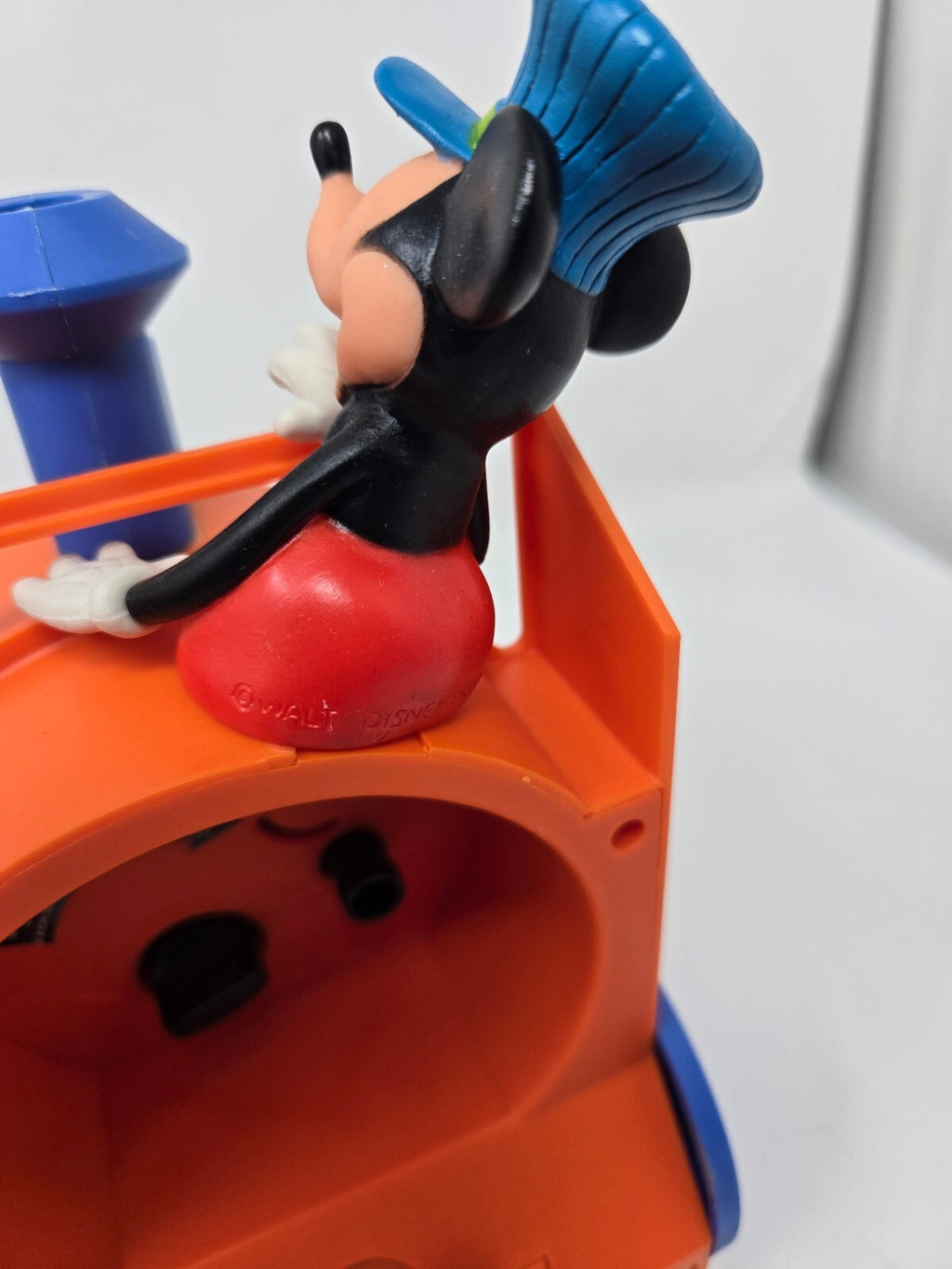 1970's BRAND NEW IN BOX Mickey Mouse Talking Alarm Clock Choo-Choo Bradly Time