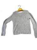 Nine West Women's Gray Sequin Knit Sweater Size Small