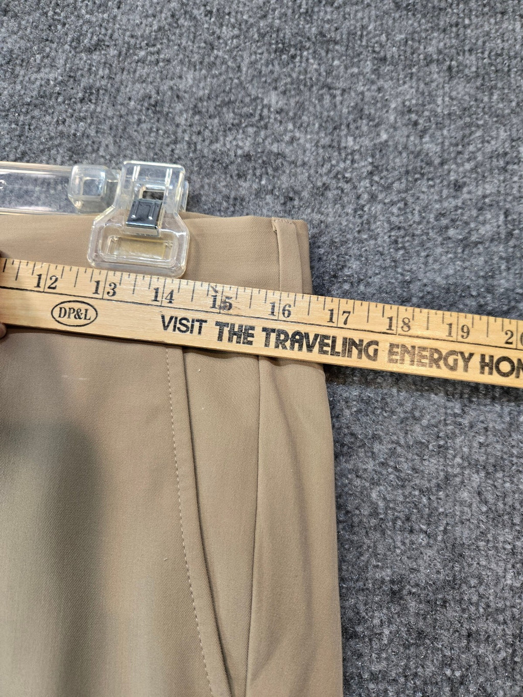 Nautica Beige Khaki Dress Pants with Flat Front