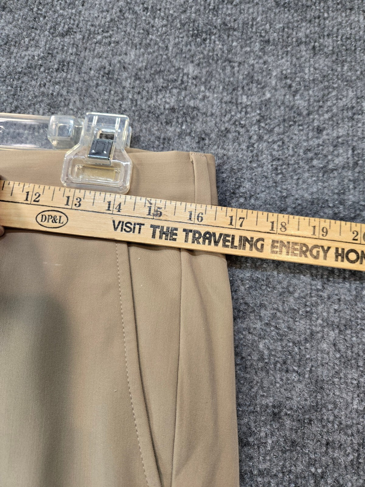 Nautica Beige Khaki Dress Pants with Flat Front