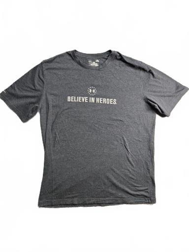Under Armour Wounded Warrior Project 'Believe in Heroes' Gray T-Shirt LG