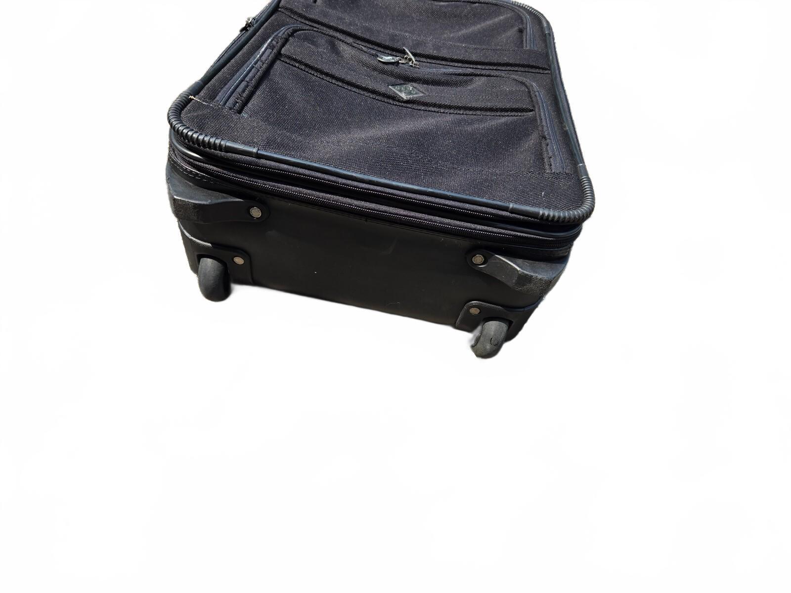 Atlantic Softside Rolling Suitcase Black 2-Wheel Carry-On Bag 387 92-93F