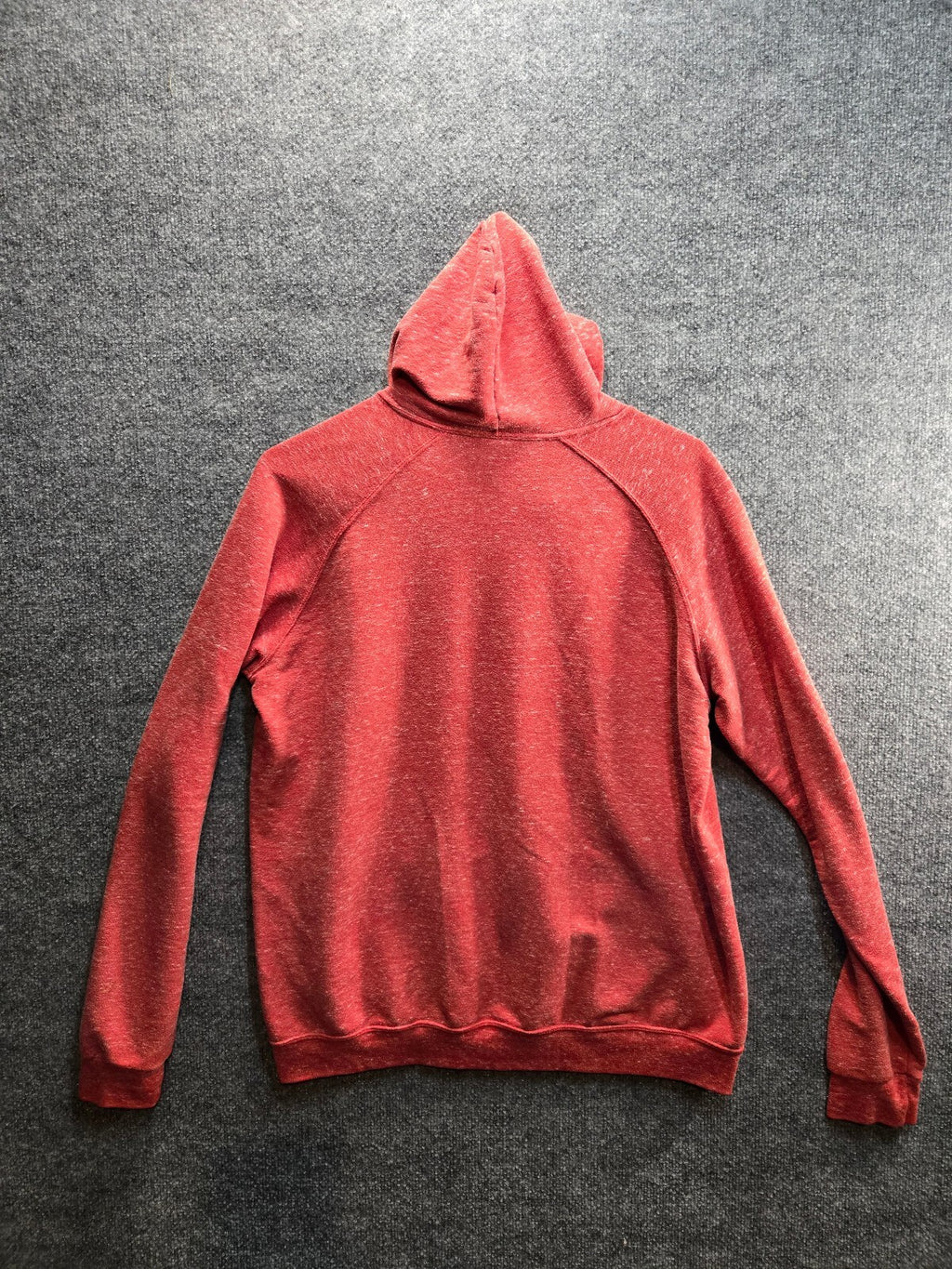 Jerzees Red Hooded Pullover Sweatshirt, Size Medium
