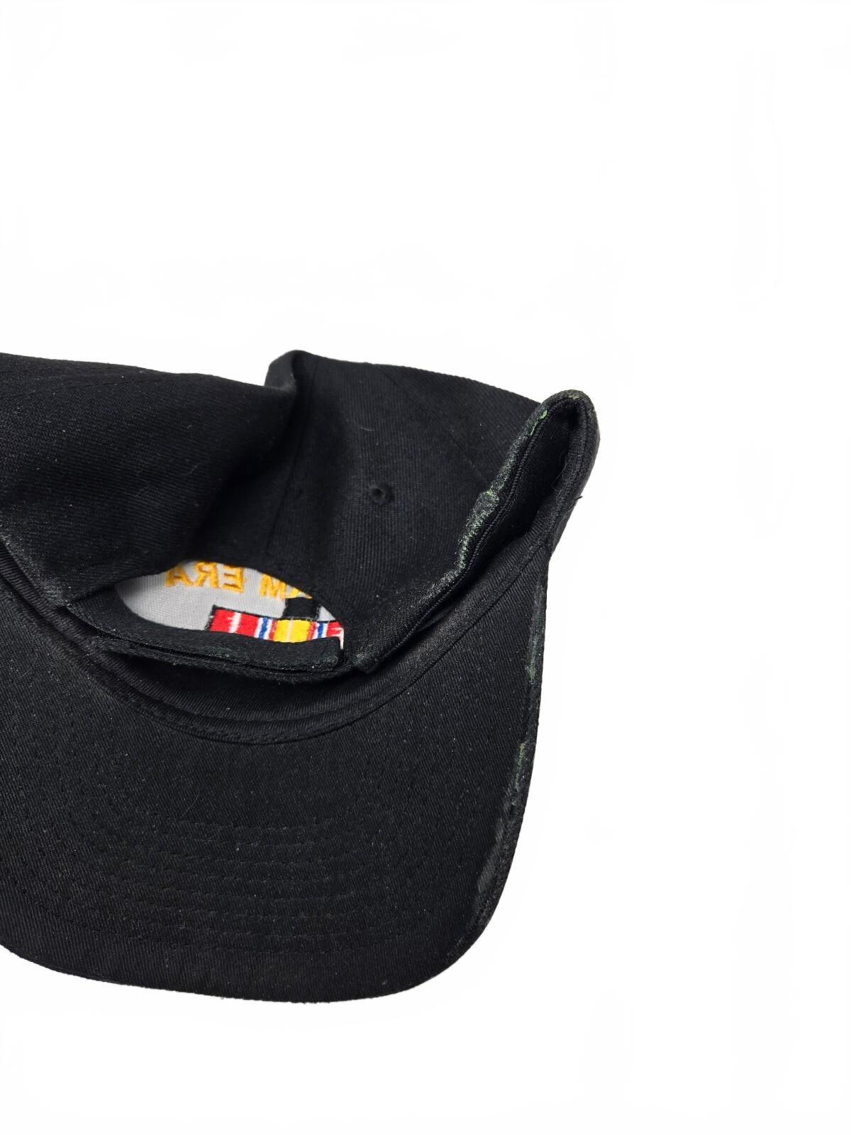 Vietnam Era Veteran Embroidered Black Baseball Cap Military Hat Adjustable