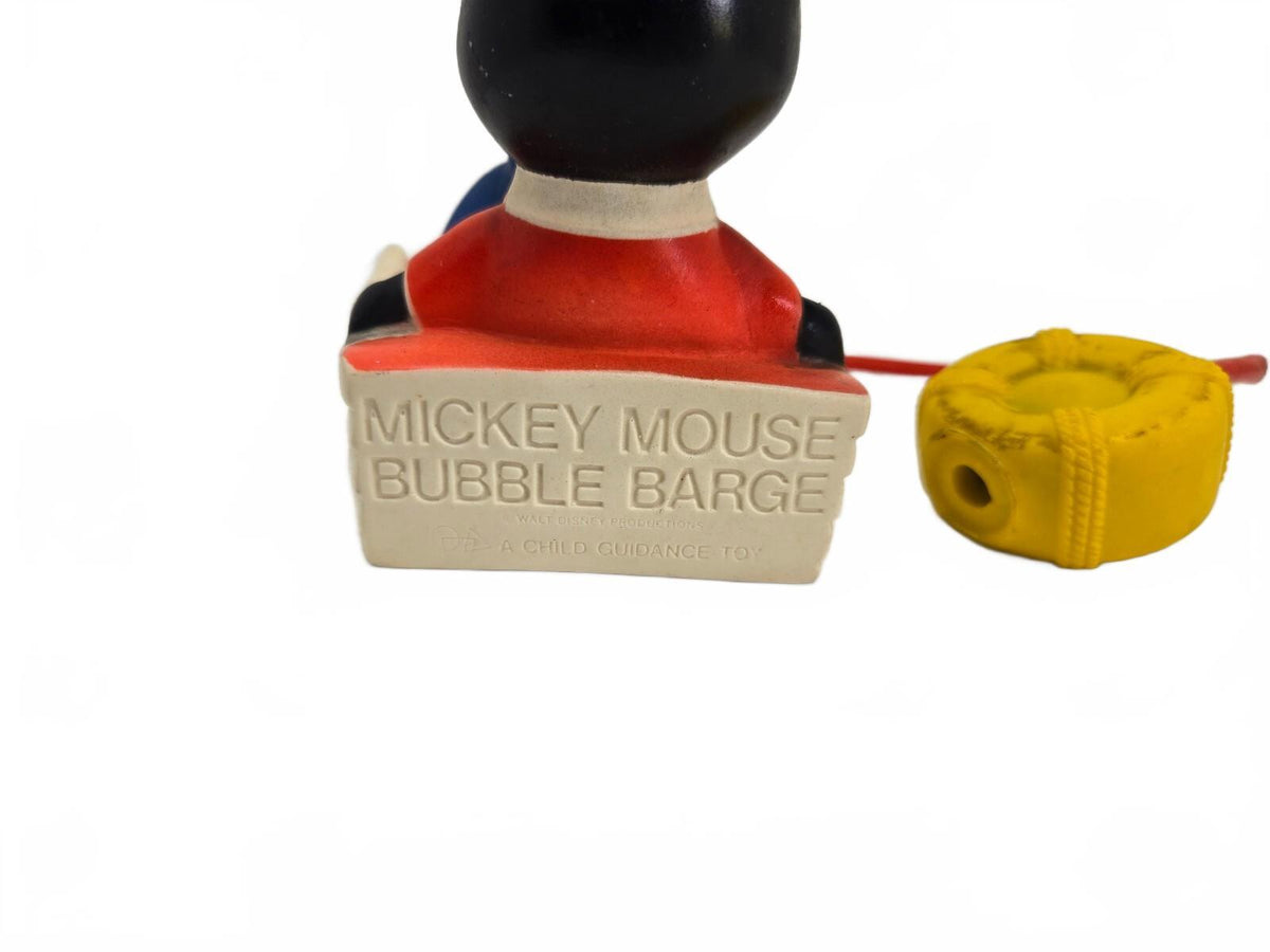 1970s Mickey Mouse Bubble Barge Bath Toy MFG By Child Guidance