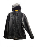 Free Country Men's X20 Waterproof Series Hooded Rain Jacket, Black, Size Medium