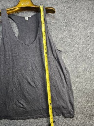 Gray Sleeveless Racerback Tank Top