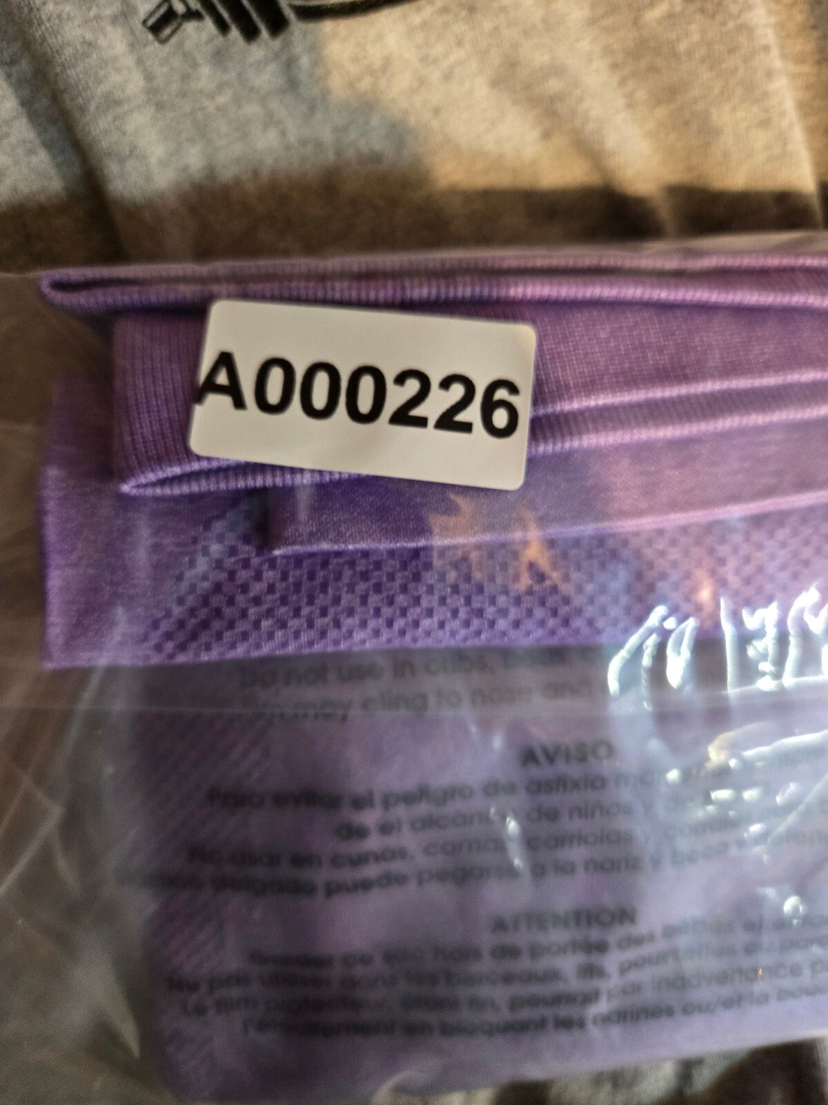 Purple High Waist Leggings with Mesh Detail
