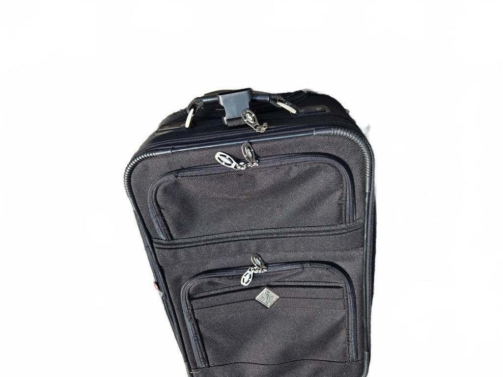 Atlantic Softside Rolling Suitcase Black 2-Wheel Carry-On Bag 387 92-93F