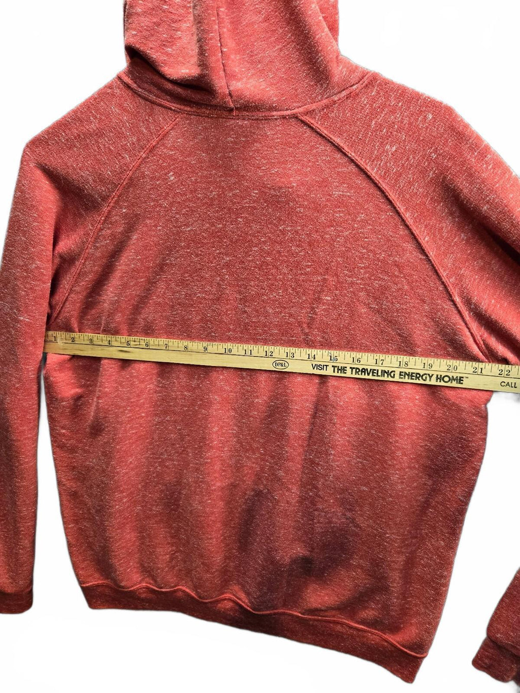 Jerzees Red Hooded Pullover Sweatshirt, Size Medium