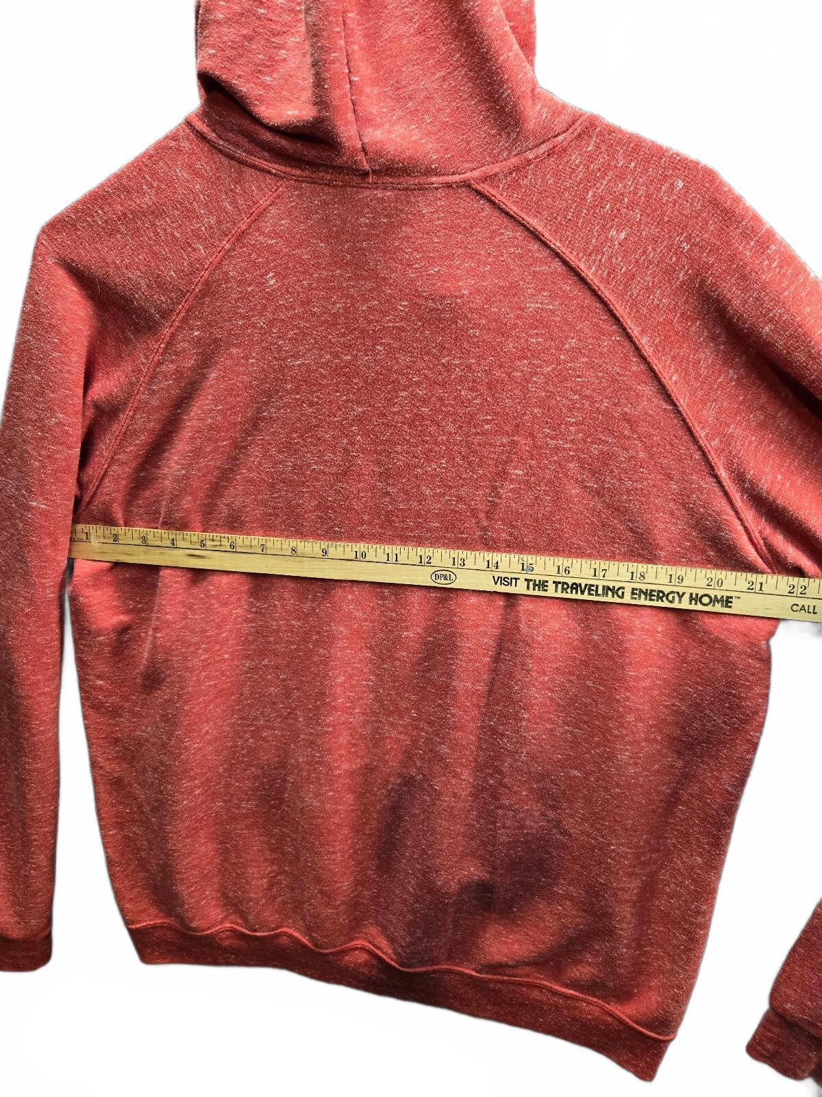 Jerzees Red Hooded Pullover Sweatshirt, Size Medium