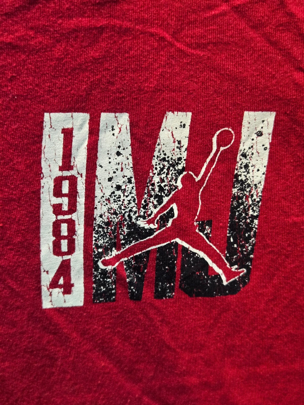 Jordan Red MJ 1984 Graphic T-Shirt Youth Large 12-13 Years