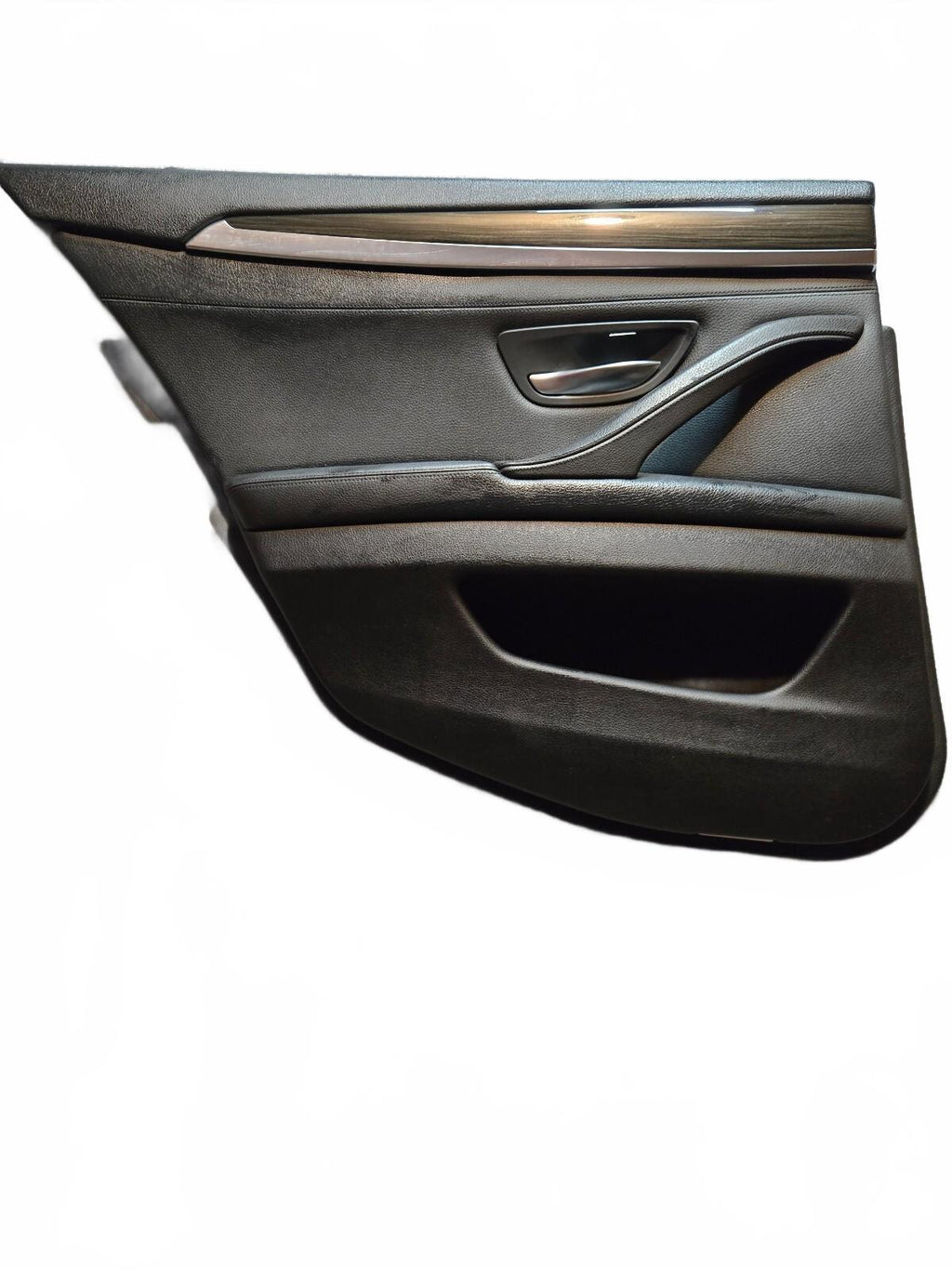 BMW Black Front Door Panel Trim with Handle and Control Switch