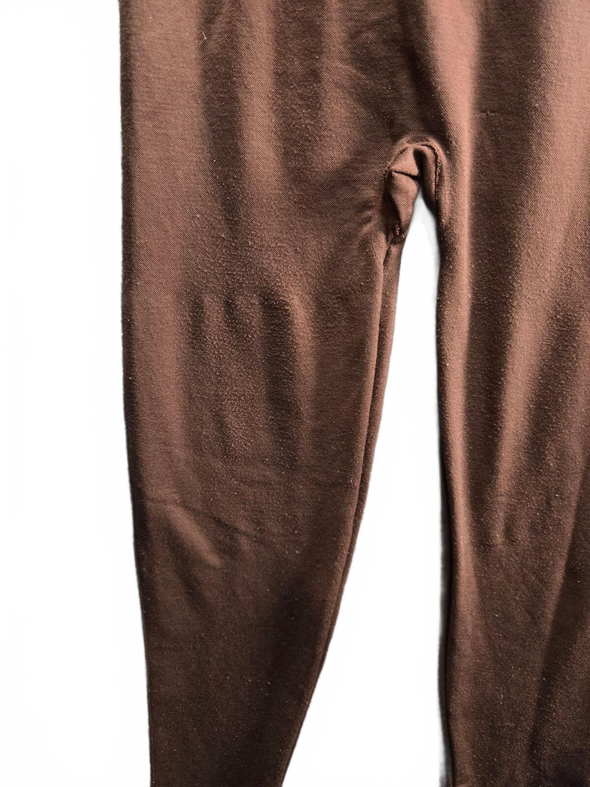 Brown High Waist maternity Leggings - Size Large