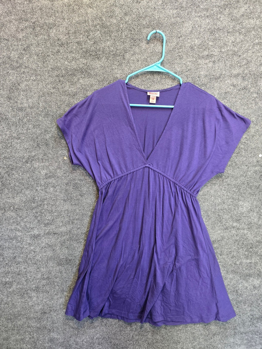 Mossimo Supply Co. Women's Purple Empire Waist V-Neck Top in Size Medium