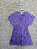 Mossimo Supply Co. Women's Purple Empire Waist V-Neck Top in Size Medium
