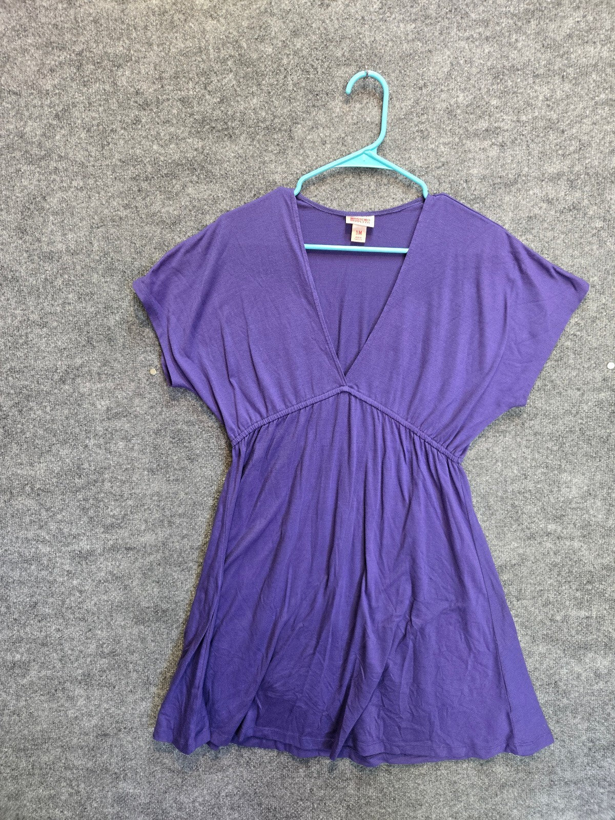 Mossimo Supply Co. Women's Purple Empire Waist V-Neck Top in Size Medium