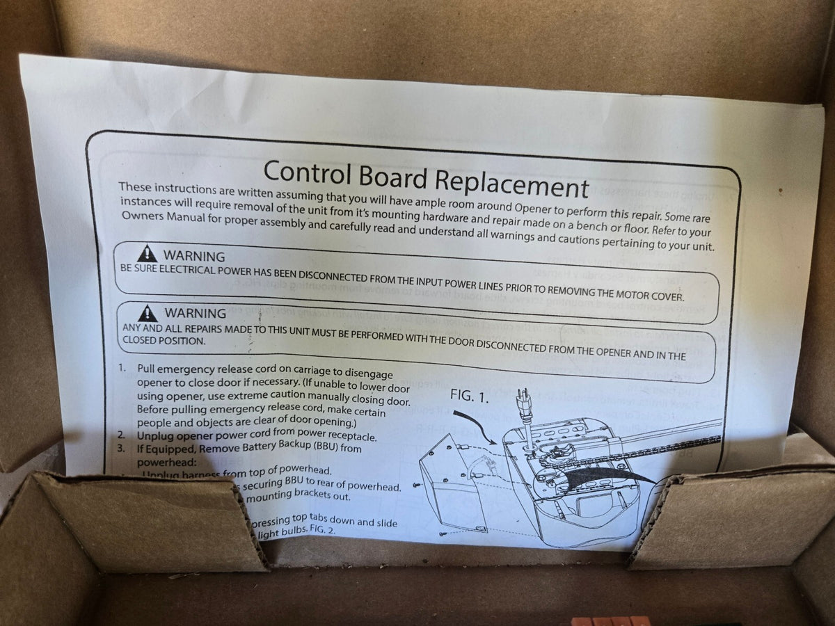 Genie control board replacment