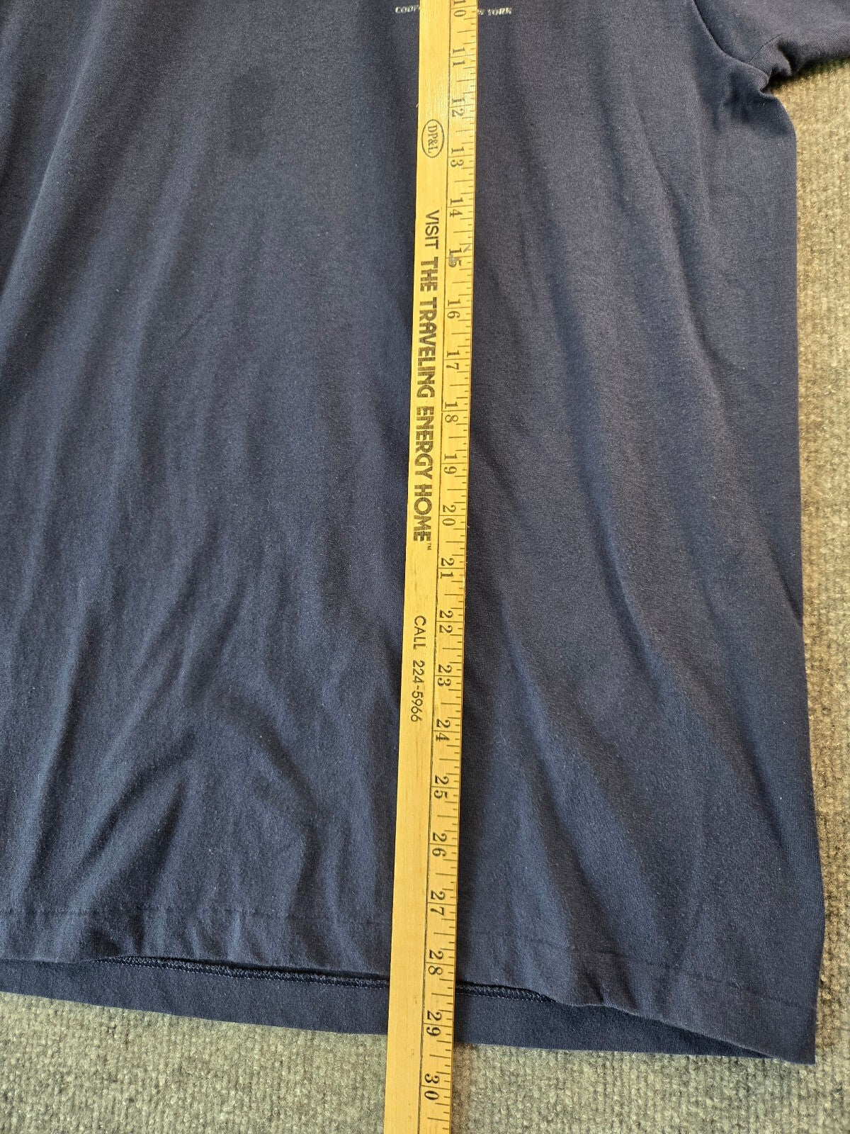 Vintage Hall of Fame Cooperstown New York Navy Polo Shirt
