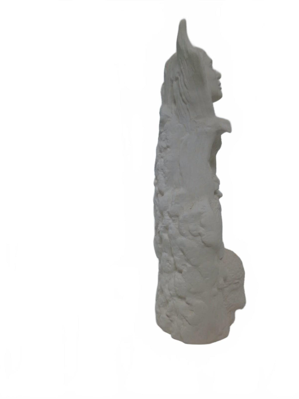 Ceramic Bisque 10 Inch Eagle Totem Pole, Reay to Paint Southwest Totem Pole