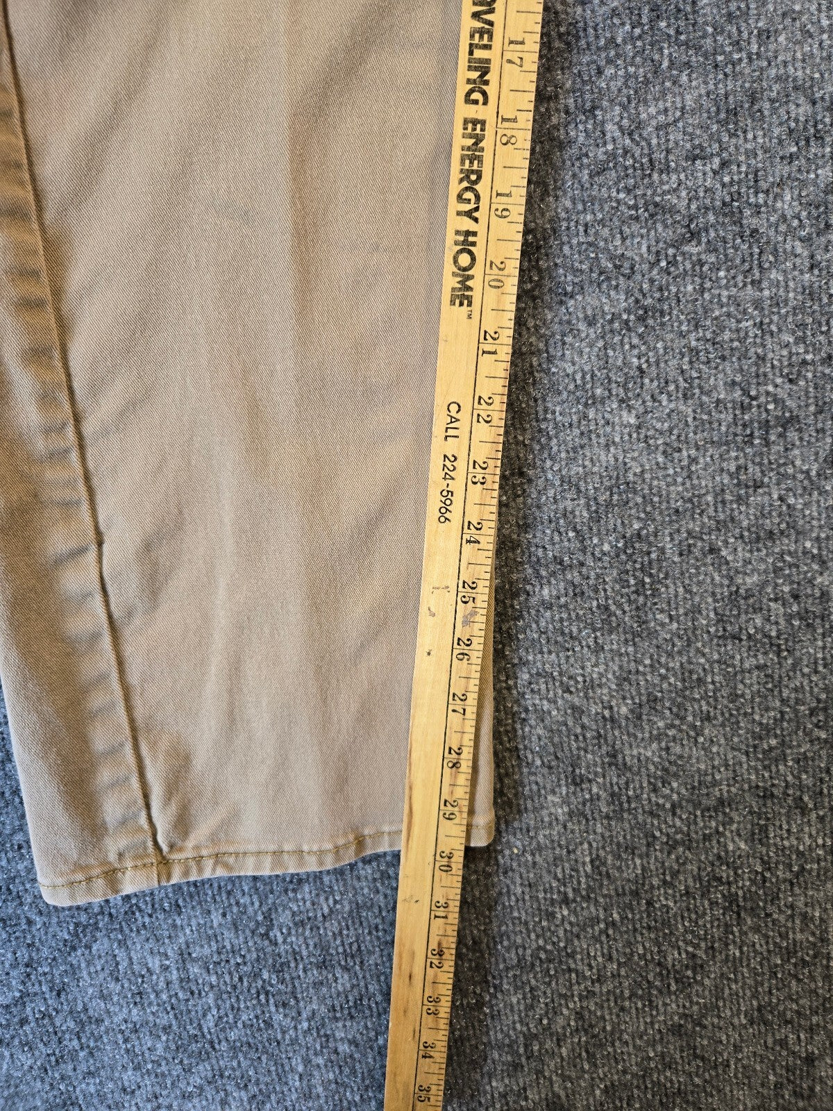 Dockers Men's Straight Fit Jean Cut Khaki Pants Tan 5-Pocket Cotton