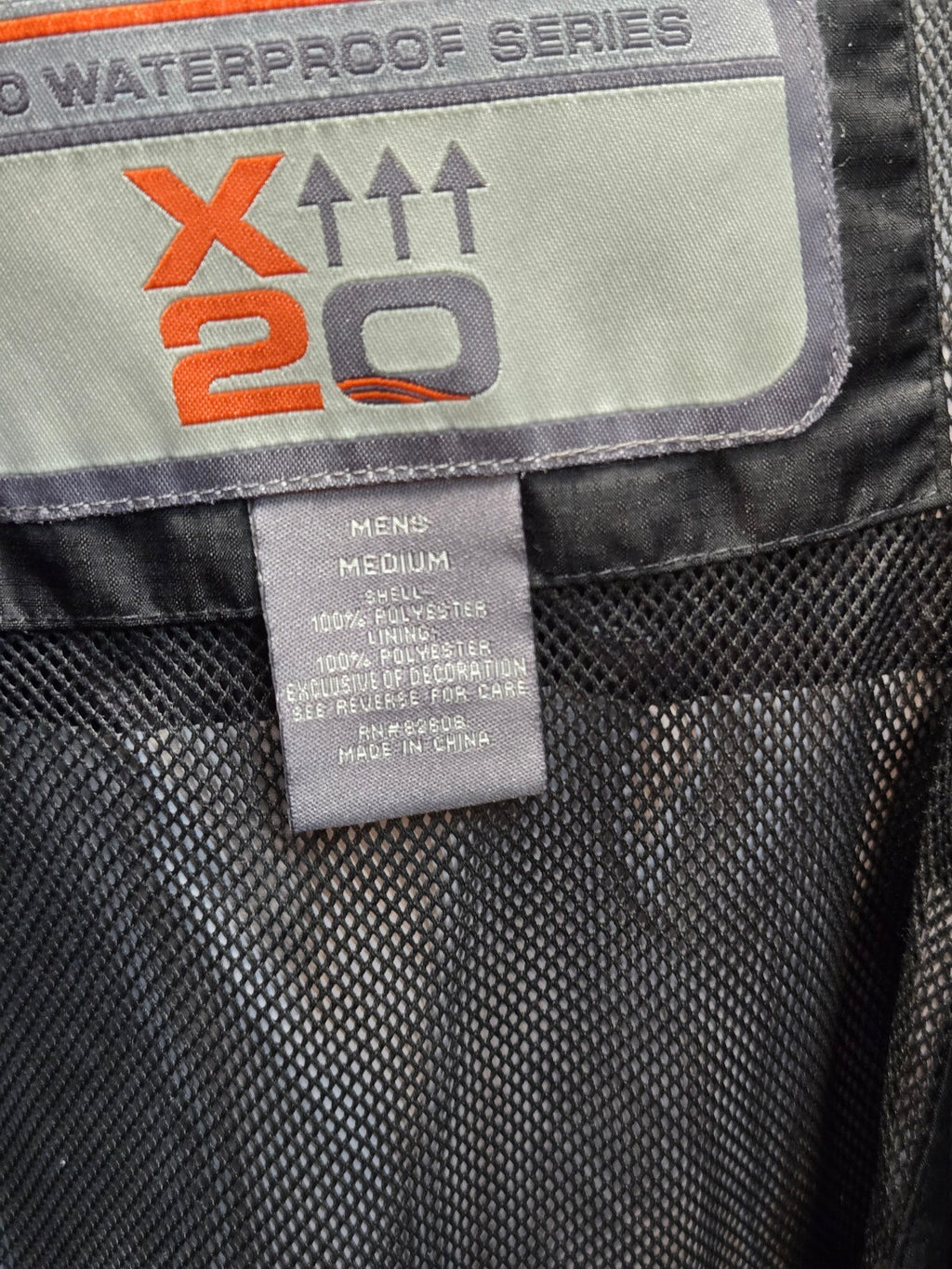Free Country Men's X20 Waterproof Series Hooded Rain Jacket, Black, Size Medium