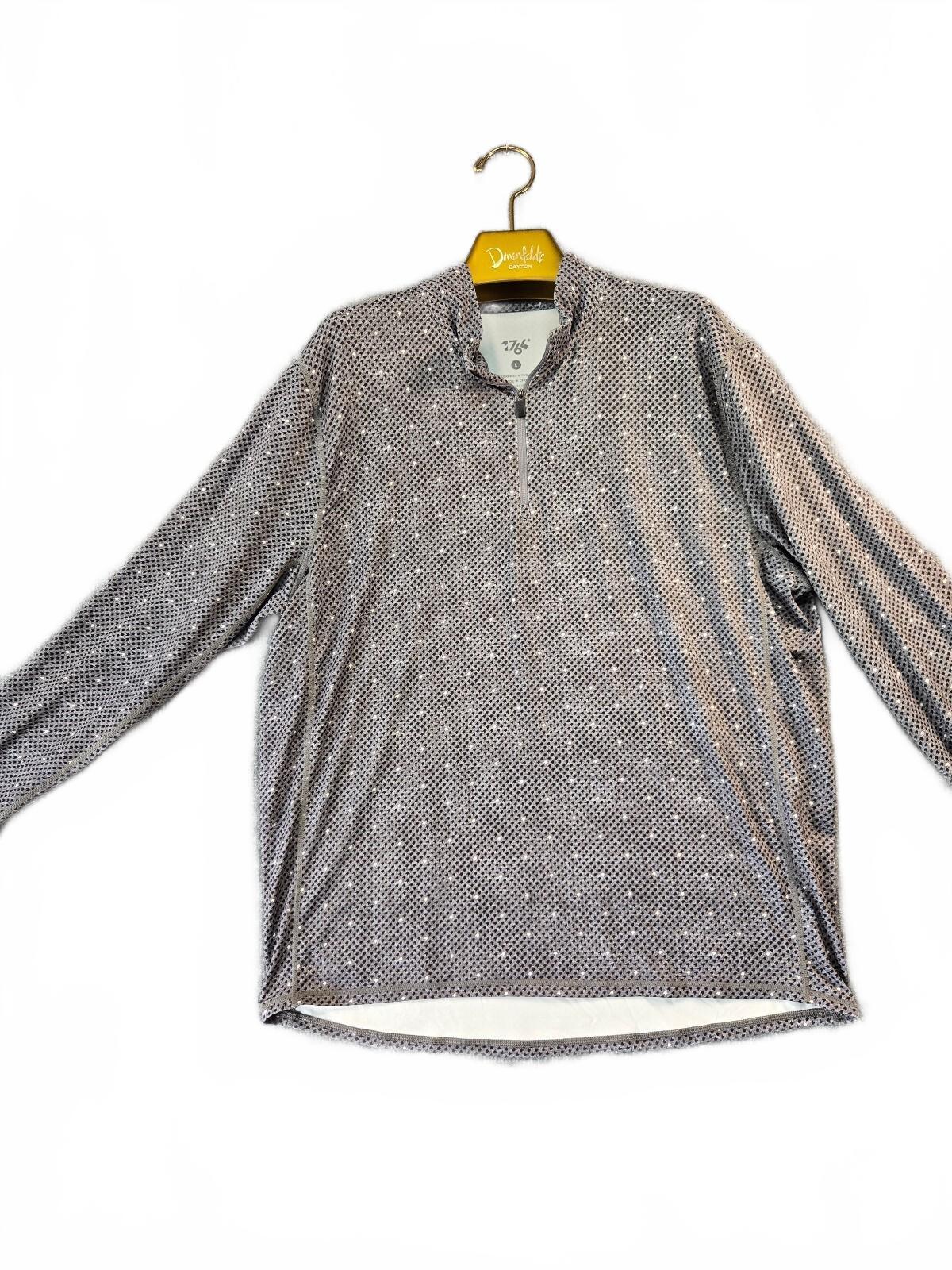 1764 Men's Long Sleeve Quarter-Zip Pullover Shirt Size Large
