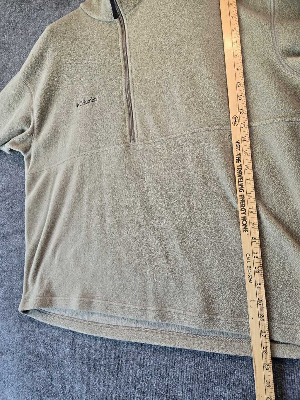 Columbia Sportswear Men's Steens Mountain 1/2 Zip Fleece Pullover Beige Tan XXL