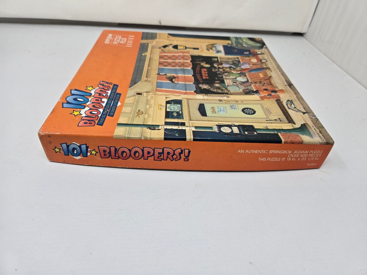 Vintage Springbok 101 Bloopers Jigsaw Puzzle Plus Series 500 pc Topsy Turvy Toys