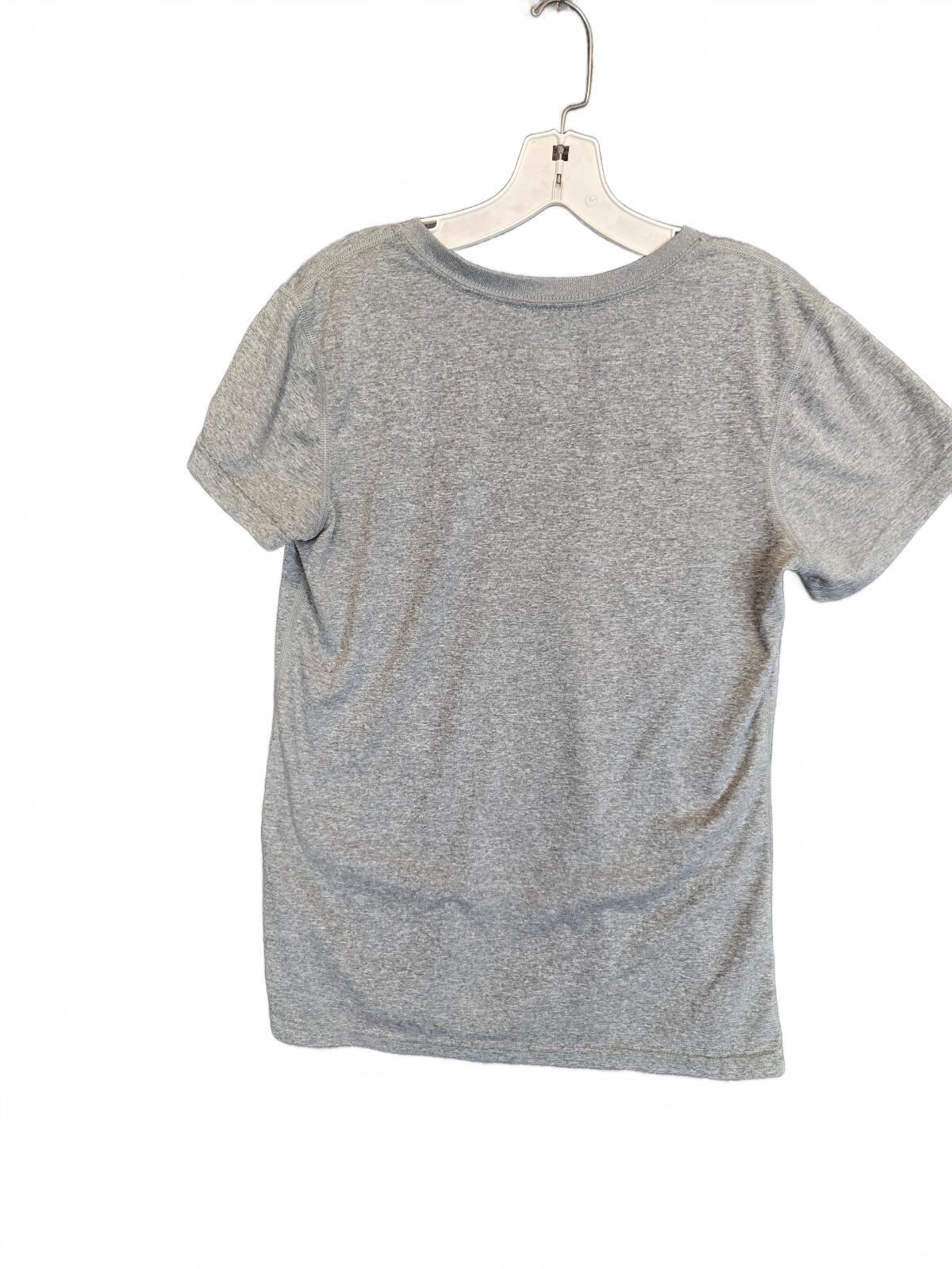 Nike Women's Dri-FIT V-Neck Short Sleeve Training Shirt Heather Gray Size Med