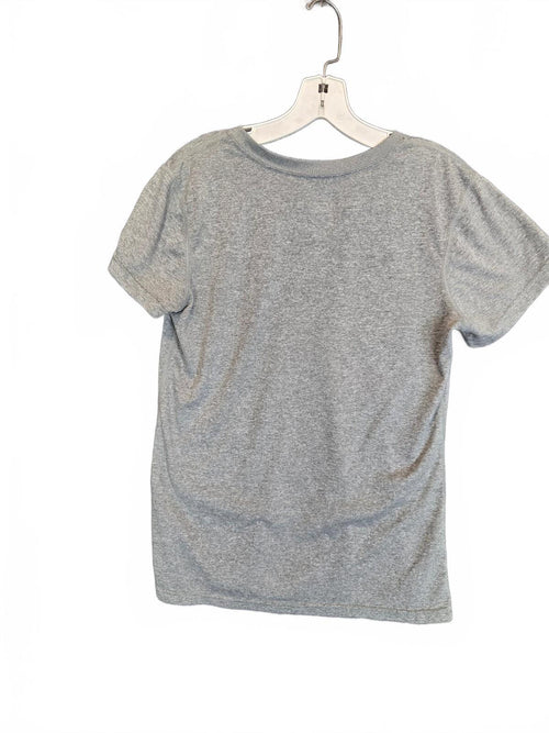 Nike Women's Dri-FIT V-Neck Short Sleeve Training Shirt Heather Gray Size Med