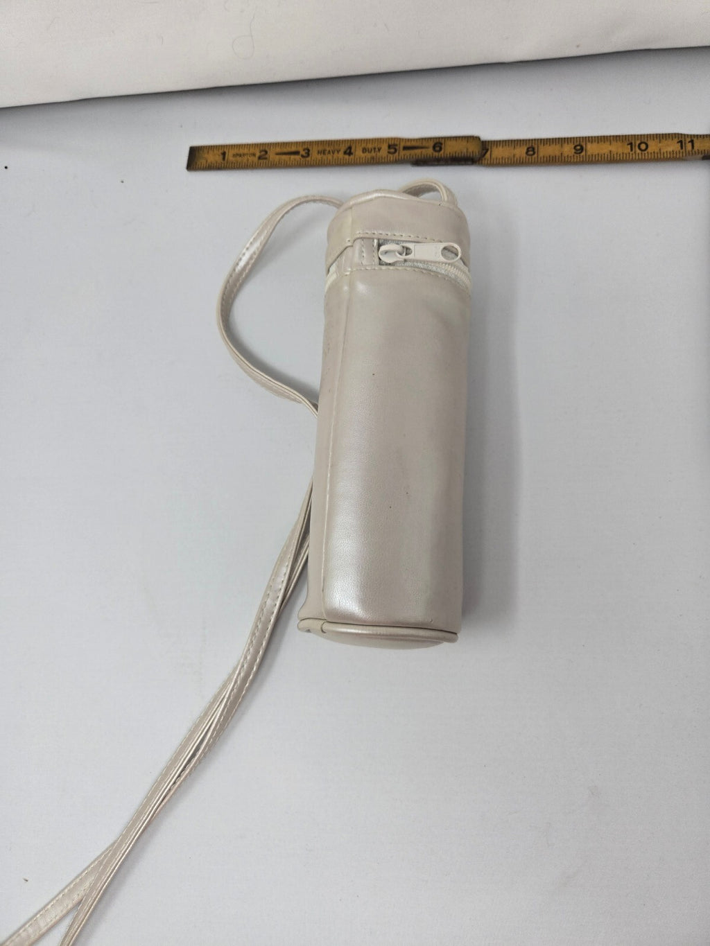 Vintage Mespo Magic Beige Travel Umbrella Shoulder Bag Cylinder Case & Paperwork
