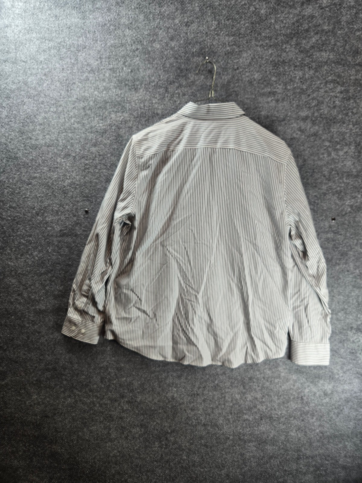 Jones New York Signature Non-Iron Striped Button-Up Shirt Large