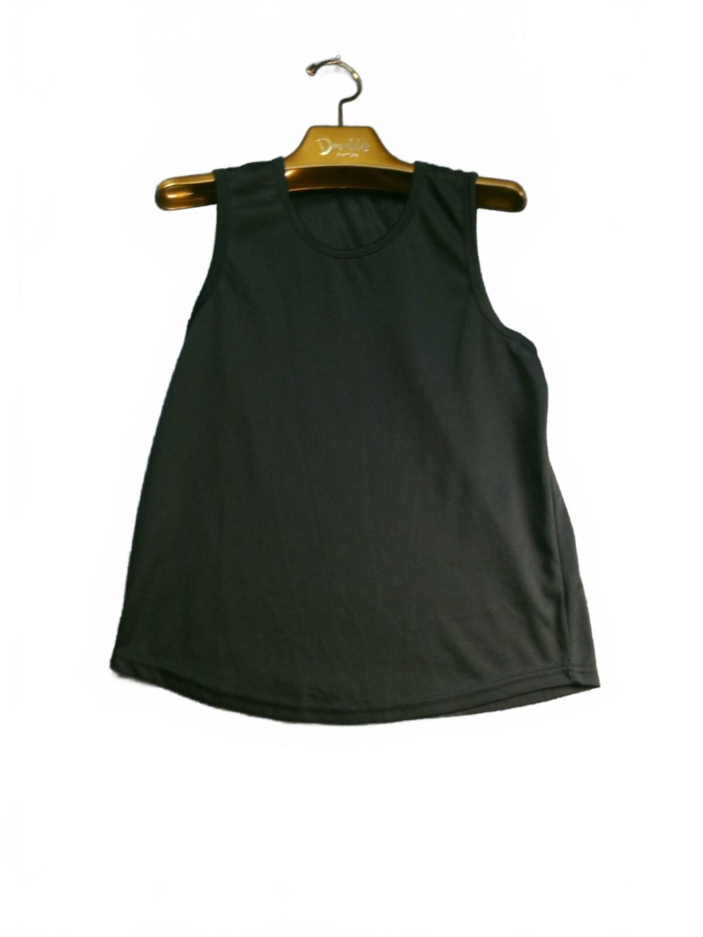 Black Sleeveless Athletic Tank Top, Size Medium, Lightweight and Breathable