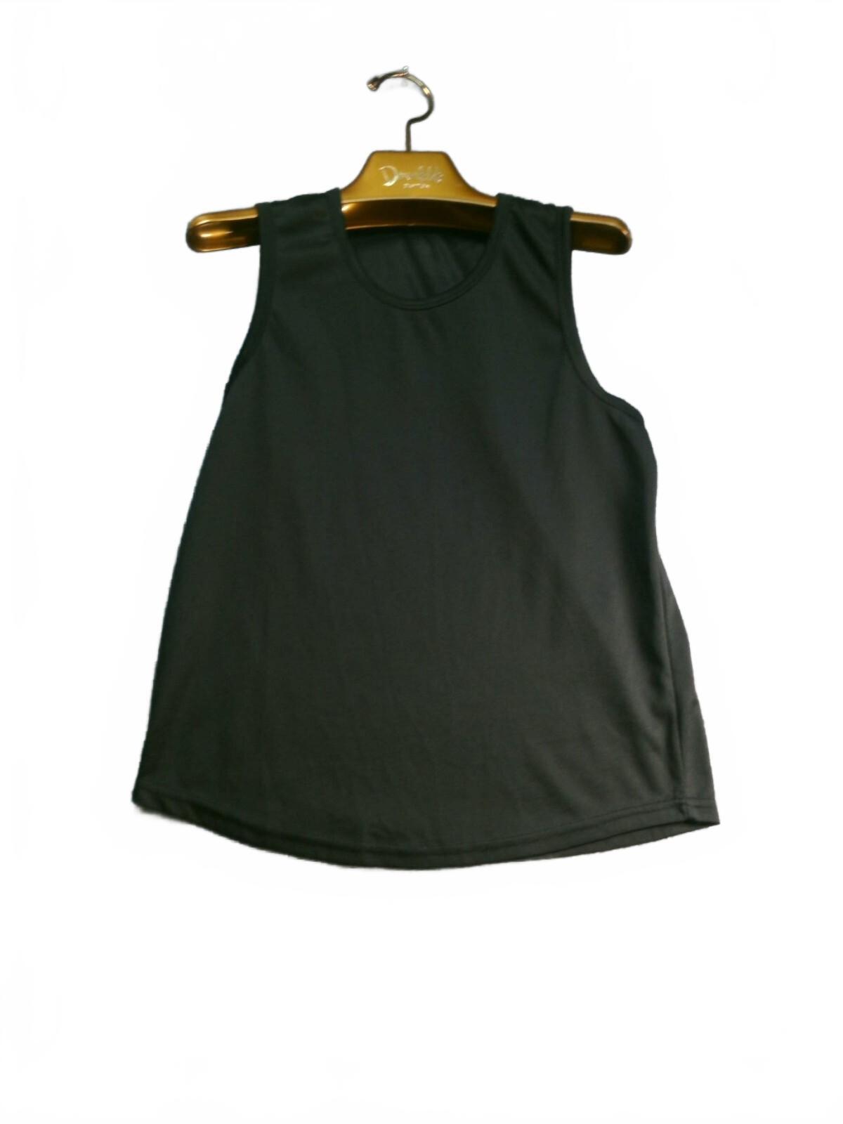 Black Sleeveless Athletic Tank Top, Size Medium, Lightweight and Breathable