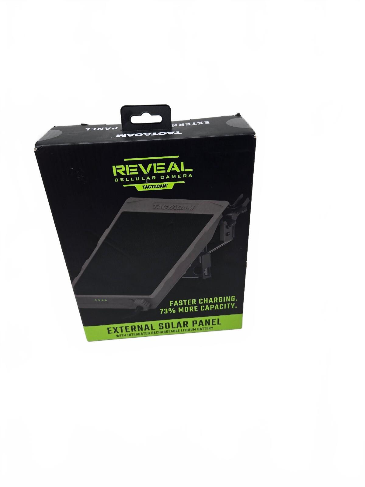 Tactacam Reveal External Solar Panel for Cellular Camera 12V with Integrated Li-