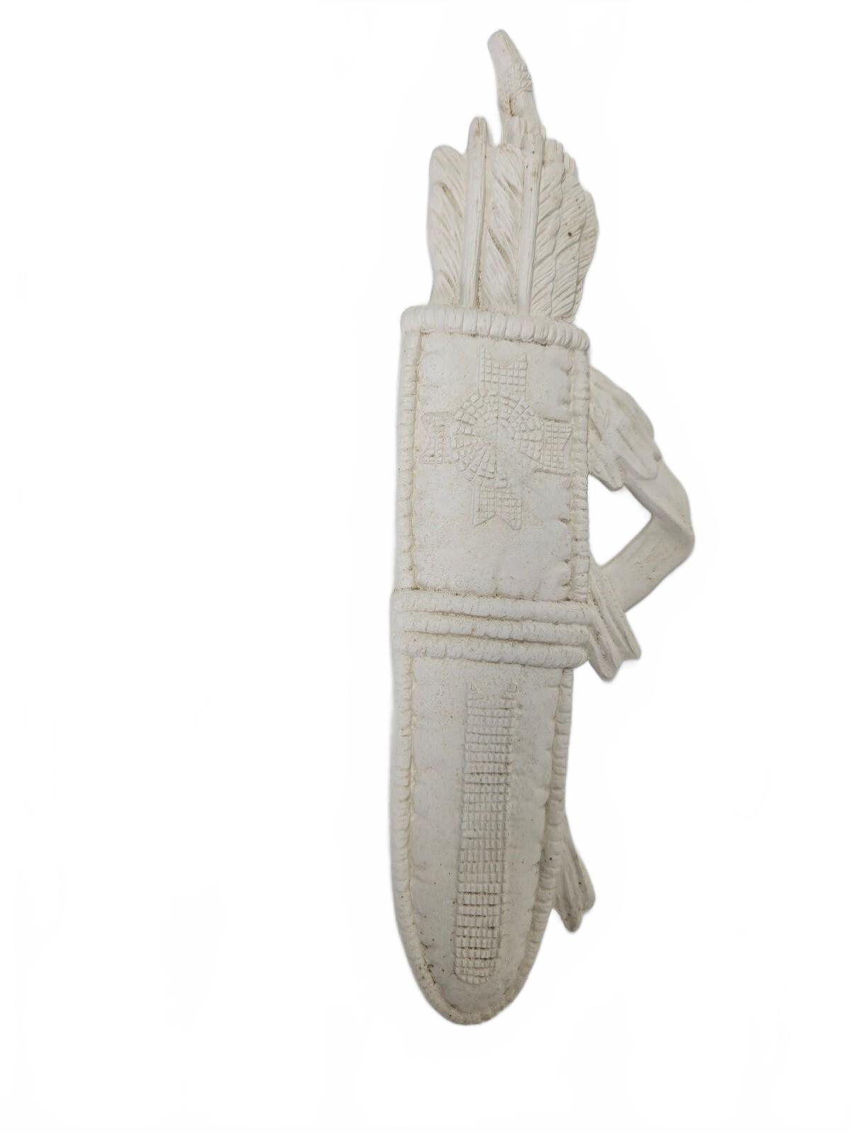 Ceramic Bisque Native American Arrow Quiver Wall Plaque, Ready to Paint