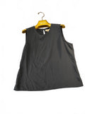 Notations Black Sleeveless Polyester Top Size Large