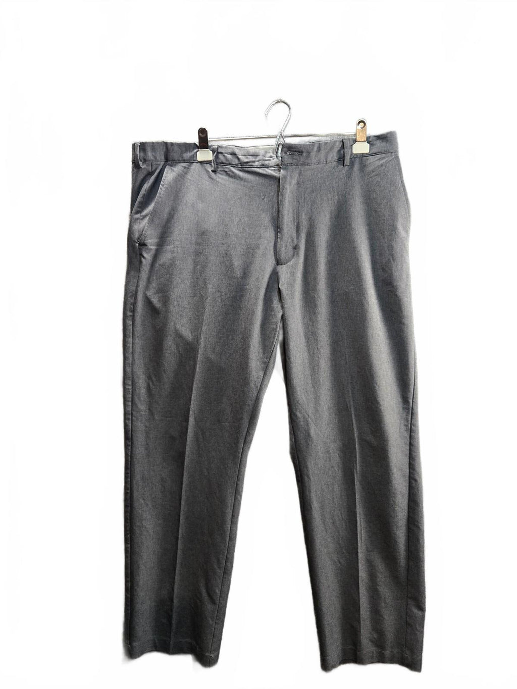 Greg Norman Performance Stretch Golf Pants Flat Front Charcoal Grey Men’s 40x30
