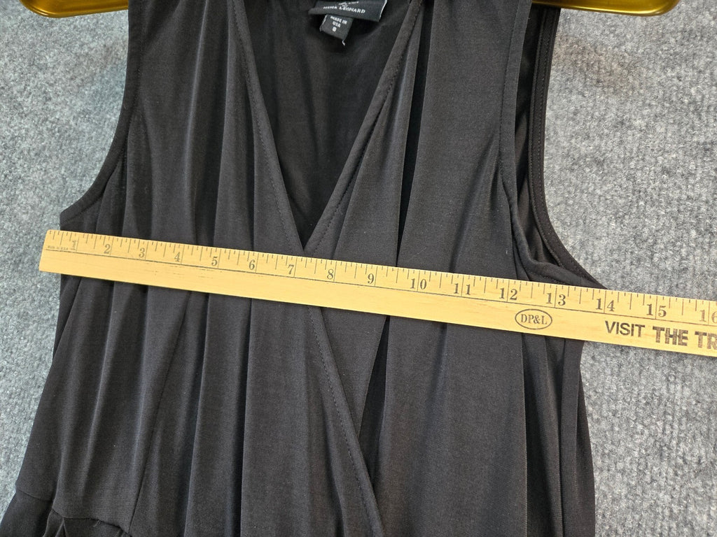 Lennie for Nina Leonard Black Sleeveless Jumpsuit Size S