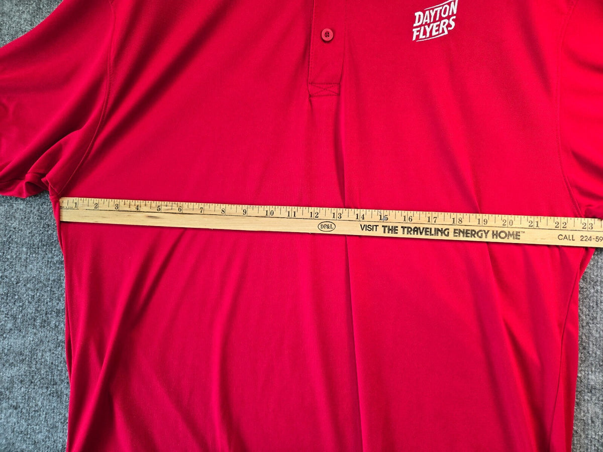 Holloway Dayton Flyers Men's Red Polo Shirt - Size XLarge