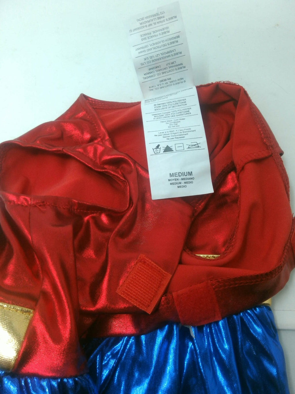 Wonder Woman Girl's Play Costume Dress Medium w/ Headband