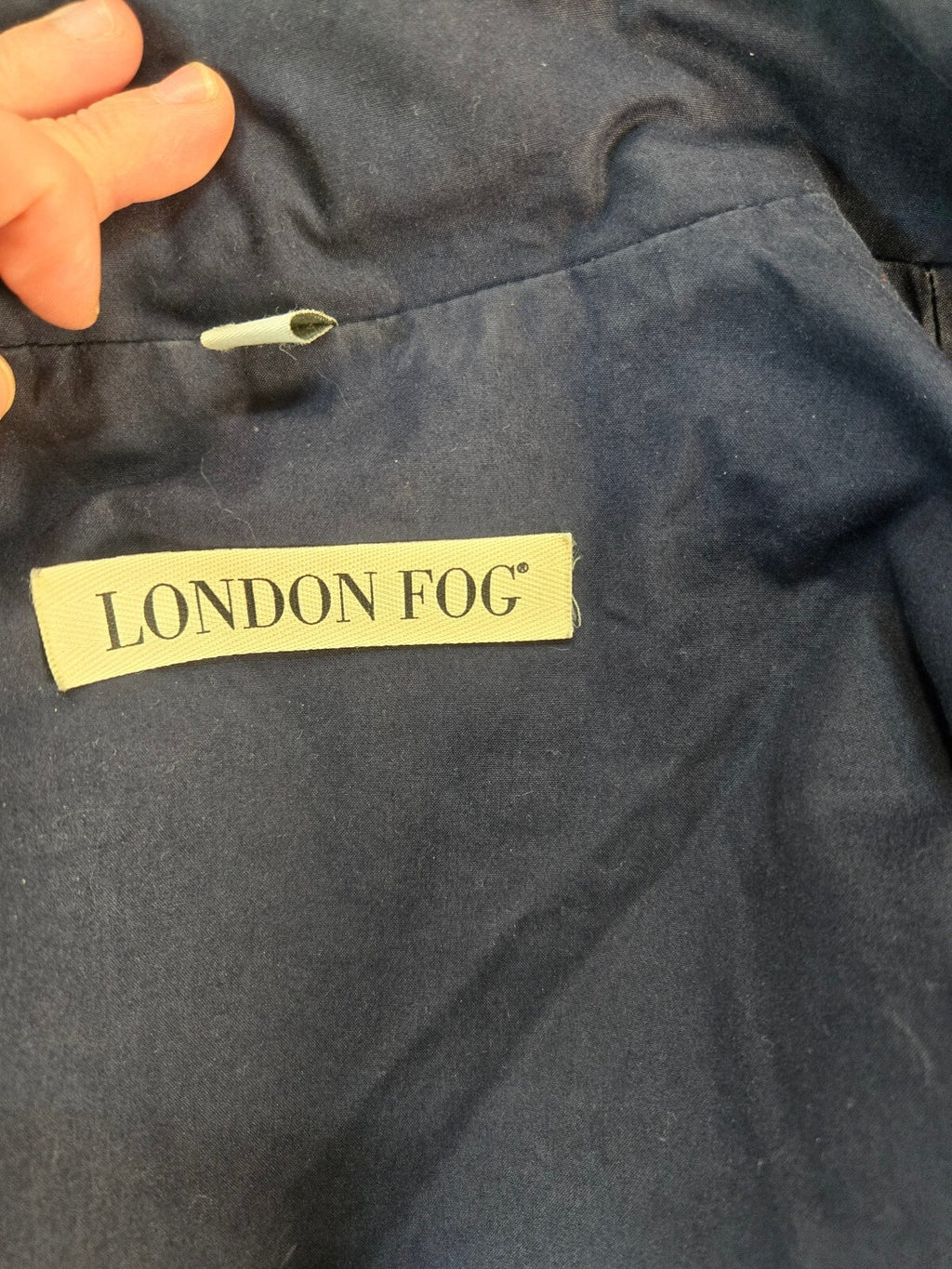 London Fog Men's Utility Jacket XL Navy Blue