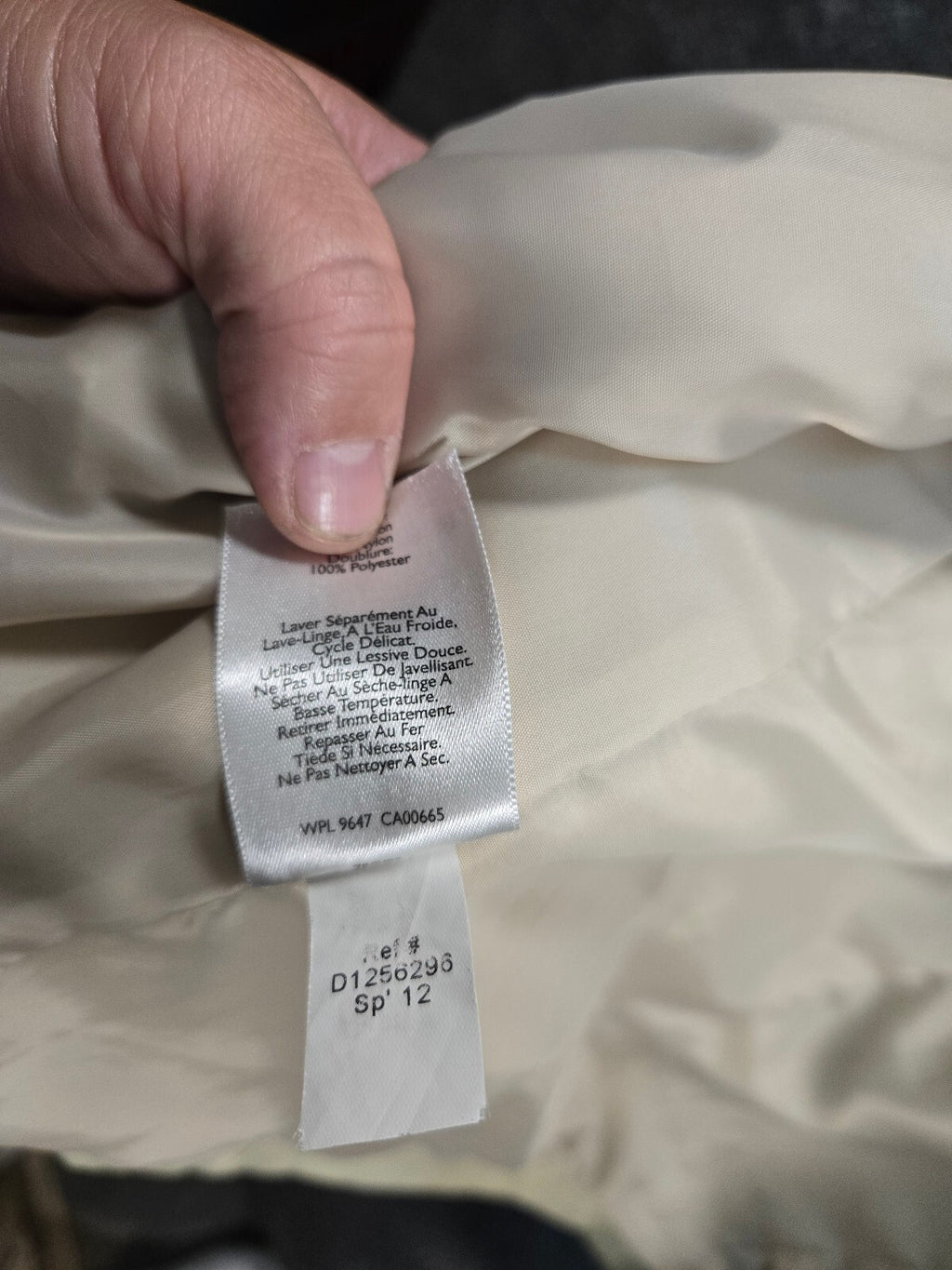 Eddie Bauer Women's Tan Trench Coat Mac Jacket Light Tan Size XS Cotton Blend
