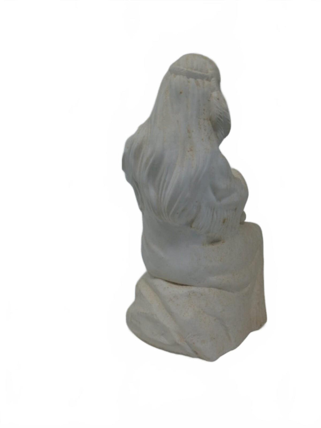 Vintage Atlantic Mold Native American Woman Bisque Figurine 10" Ready to Paint